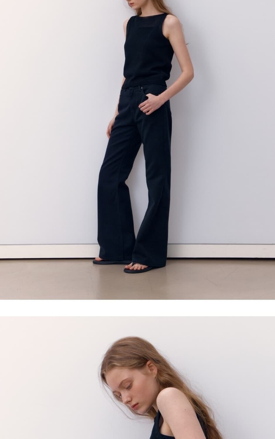 어스 레귤러 플레어진 블랙 상품이미지4