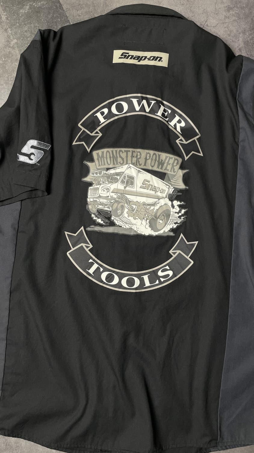 DICKIES 디키즈 빈티지 블랙  그레이패널 반팔 워크셔츠 A00977 상품이미지8
