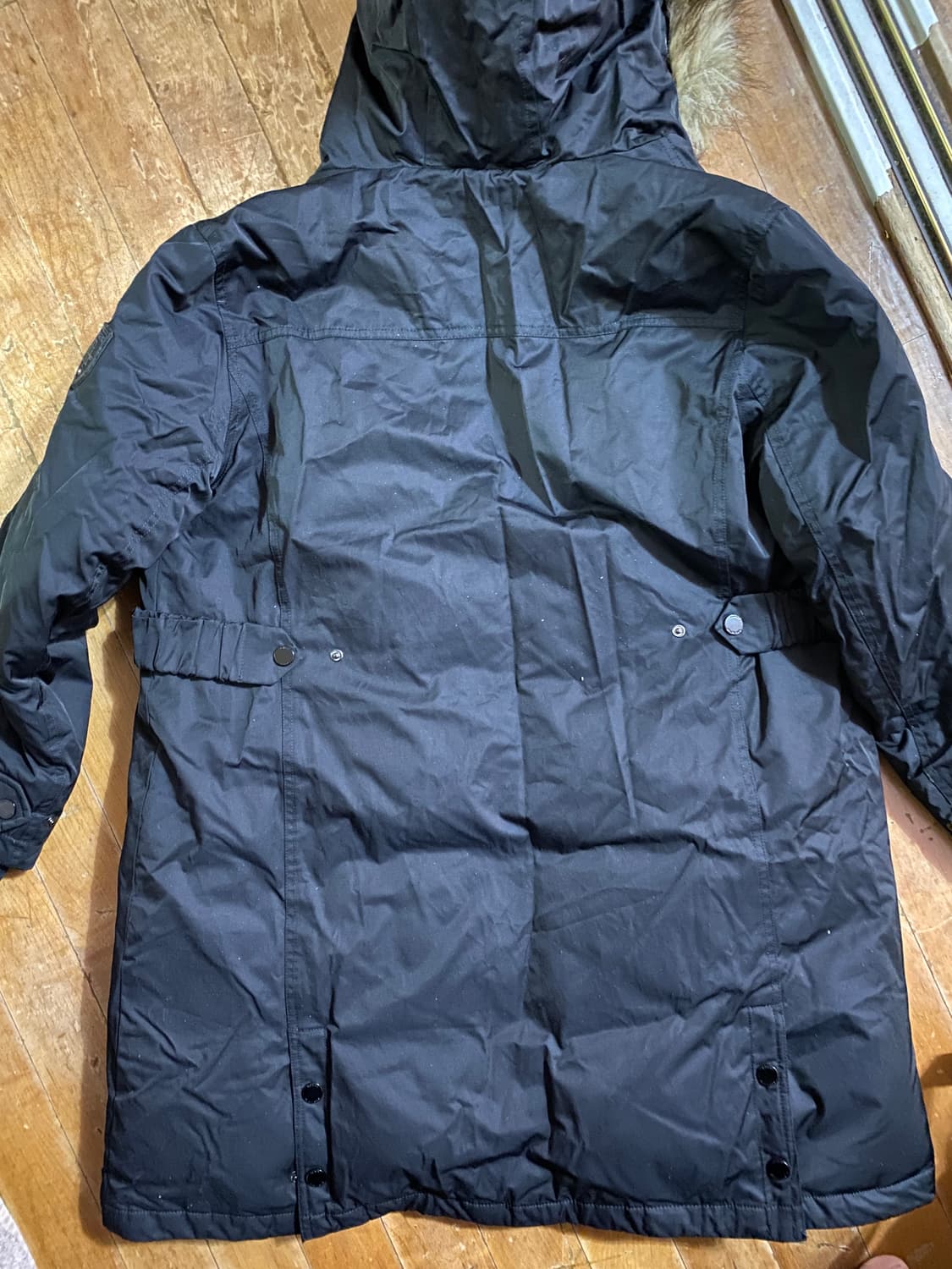 (새상품) 공용 타미힐피거 Tech Parka 블랙 다운 롱파카 상품이미지7