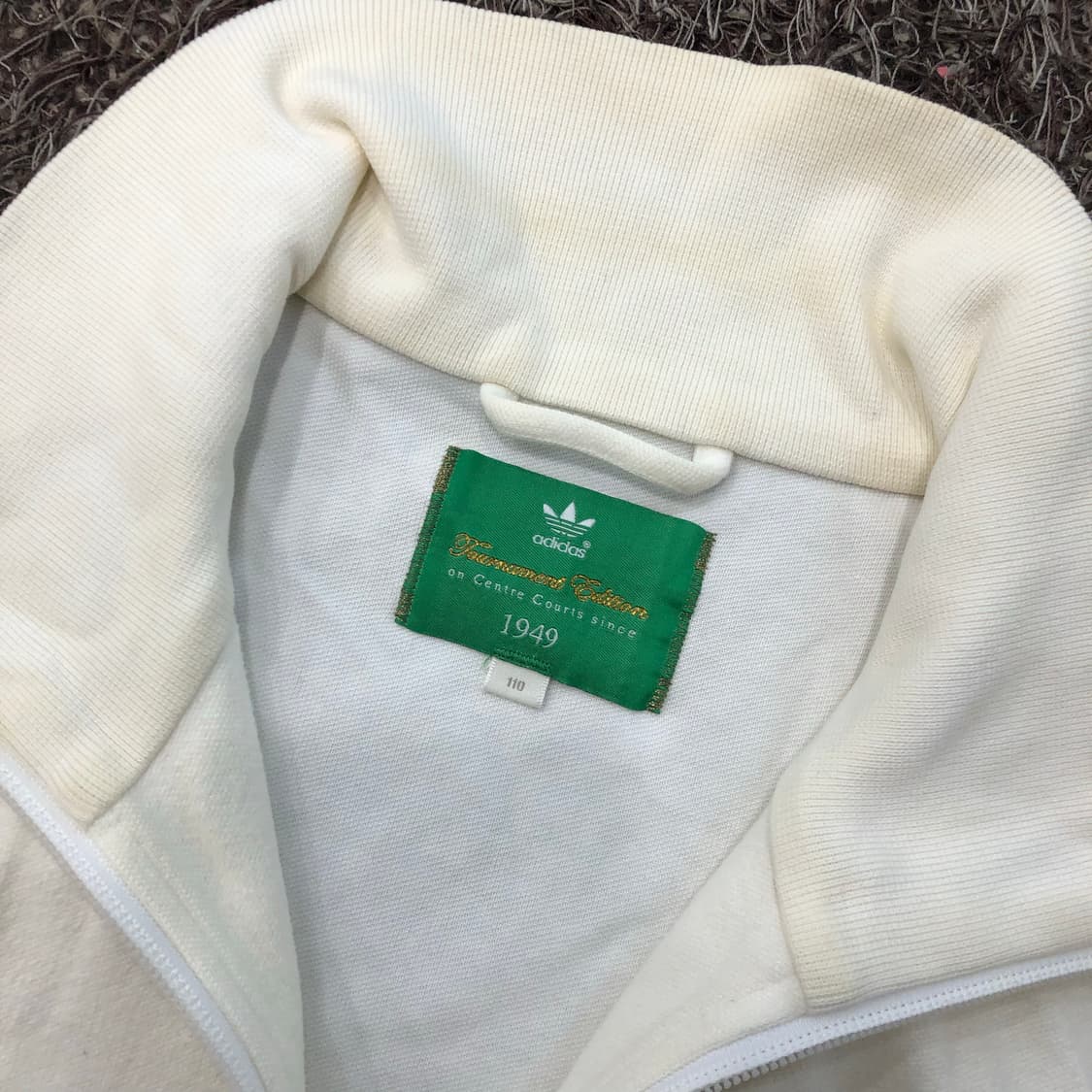 아디다스 토너먼트 에디션 화이트 져지 트랙 자켓 상품이미지7