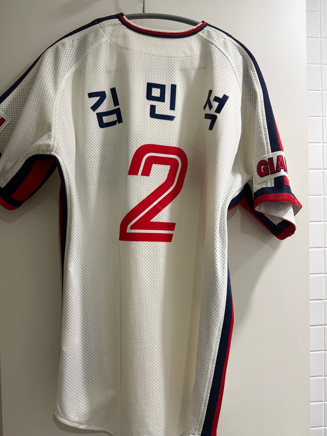 롯데자이언츠 챔피언 유니폼 레플리카 김민석 마킹 상품이미지3