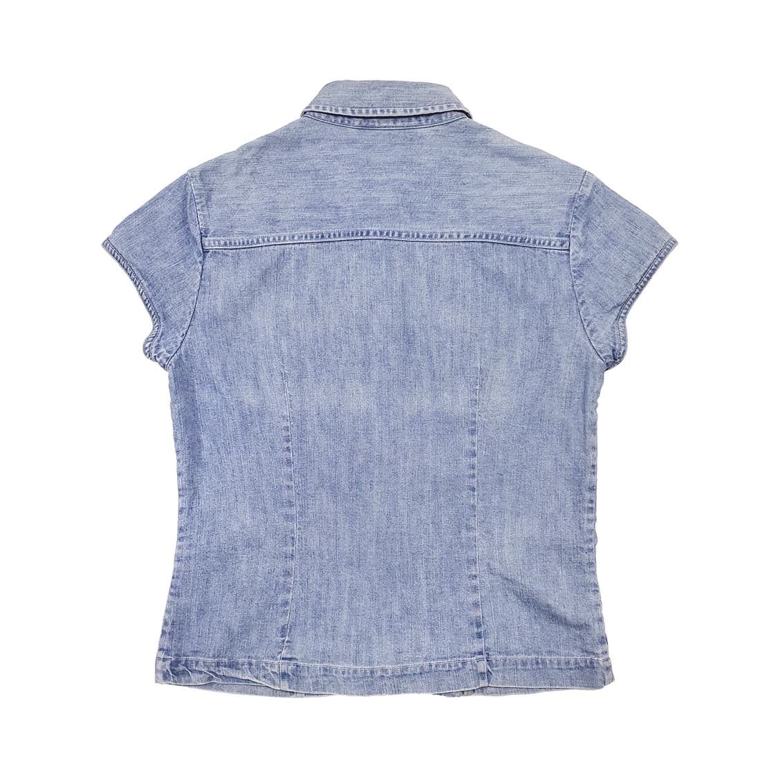 랄프로렌(RALPH LAUREN) 데님 슬림 반소매 셔츠 상품이미지2