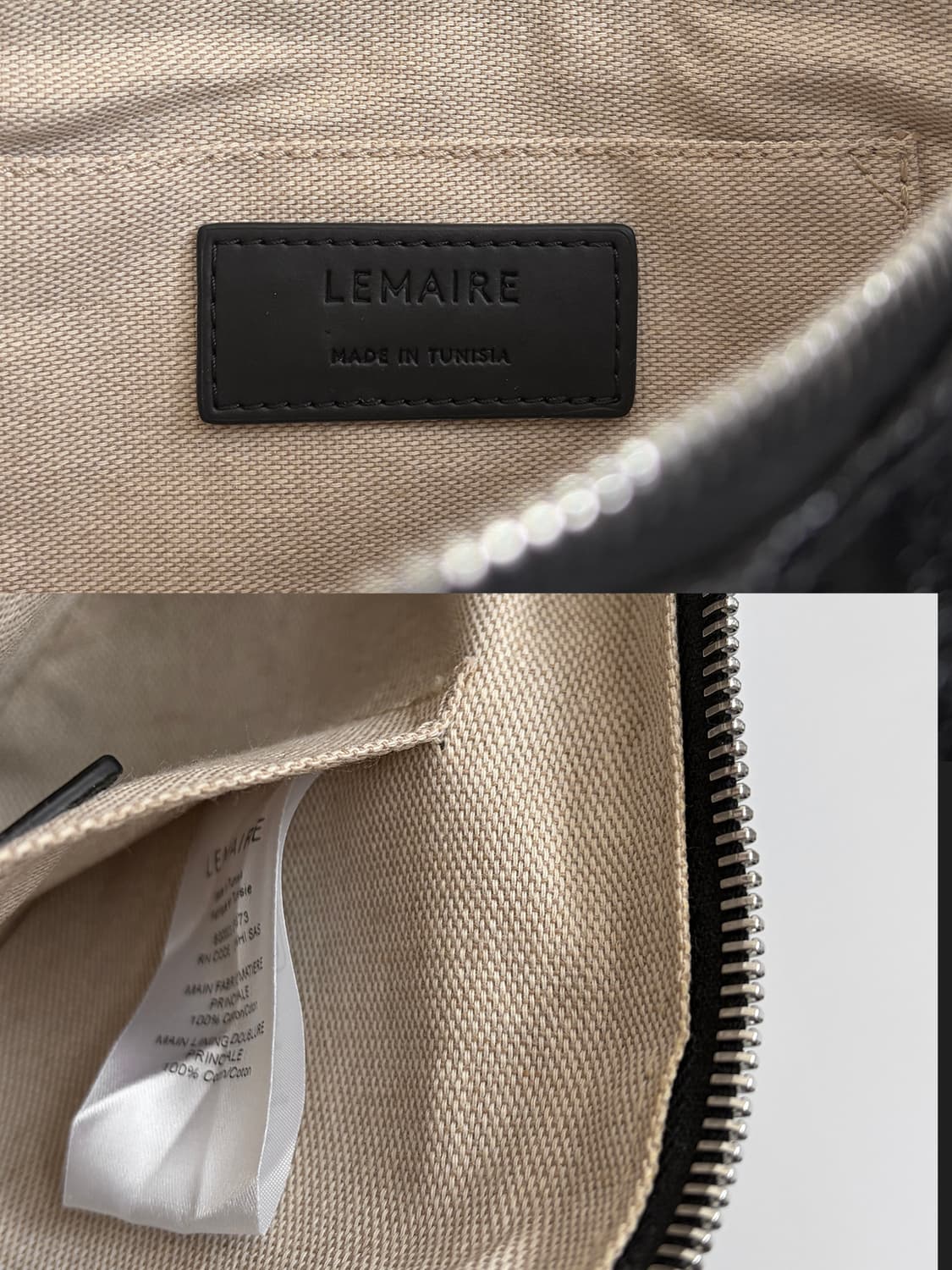 르메르 코티드린넨 크루아상백 스몰 판매합니다. 상품이미지7