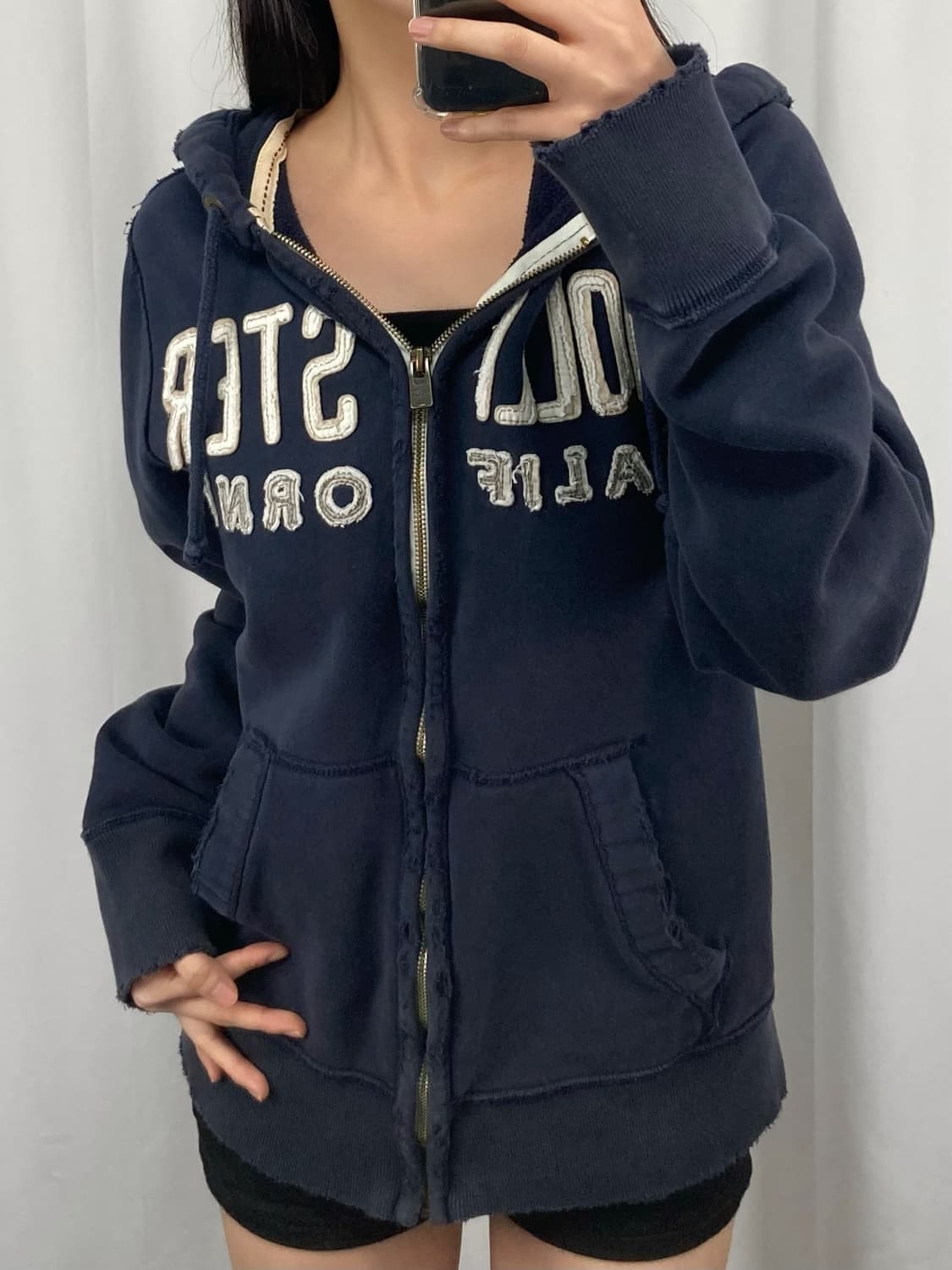 홀리스터 네이비 후드집업 상품이미지2