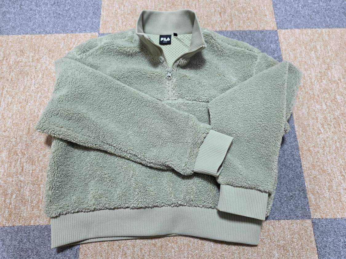 fila휠라 여성 스튜디오 뽀글이 플리스 반집업 [M사이즈] 상품이미지8