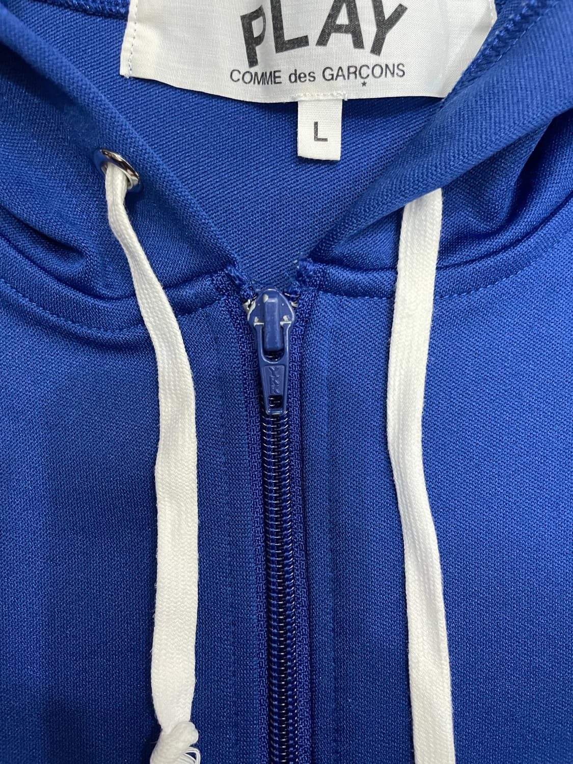 꼼데가르송 레드와펜 블루 후드집업 상품이미지6