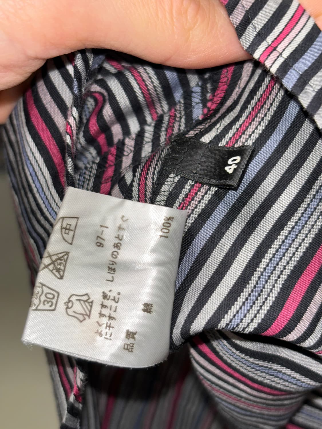 폴스미스 블랙 슬리브리스 셔츠 상품이미지5