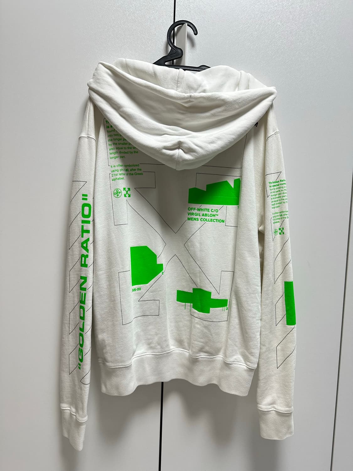 [네고 가능] XL 오프화이트 아치셰이프 후드티 화이트 상품이미지1