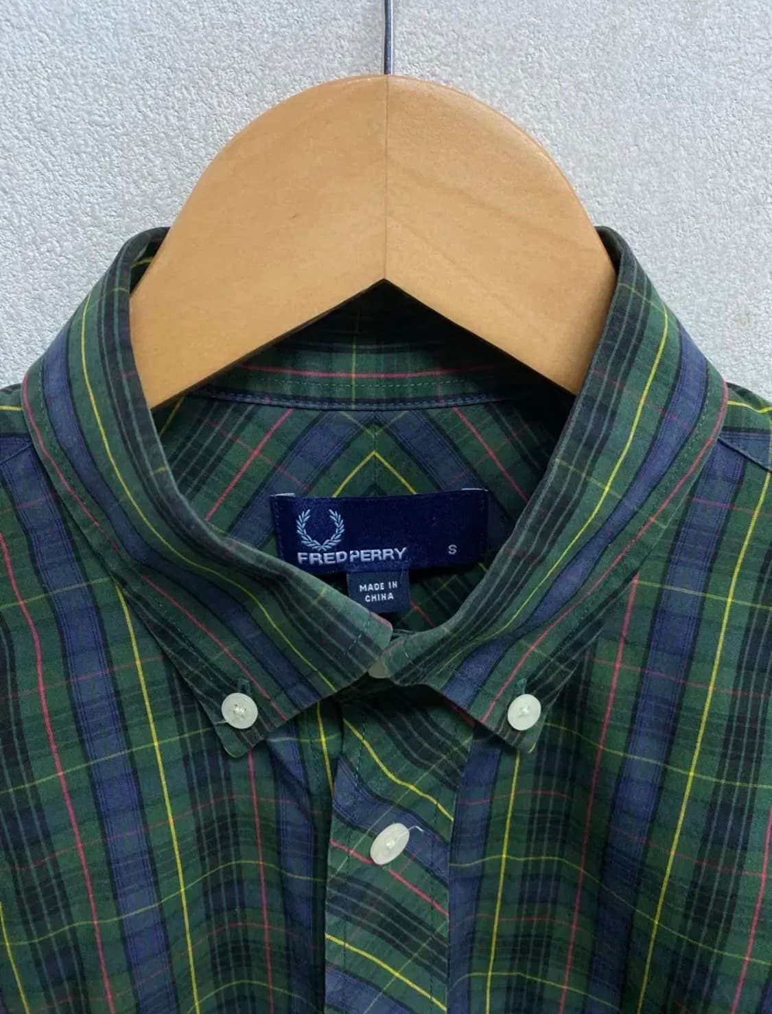 프레드페리 클래식 체크셔츠 S 상품이미지5