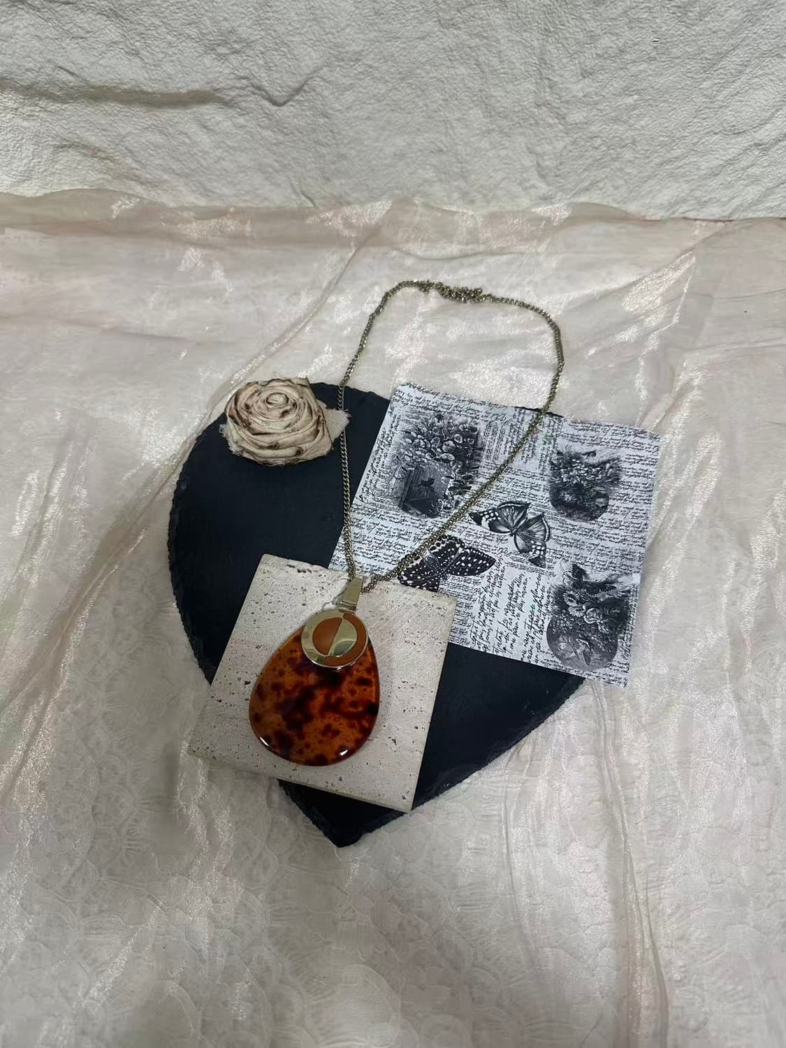 빈티지 레오바드 오리엔탈 쿠바체인 목걸이 상품이미지2