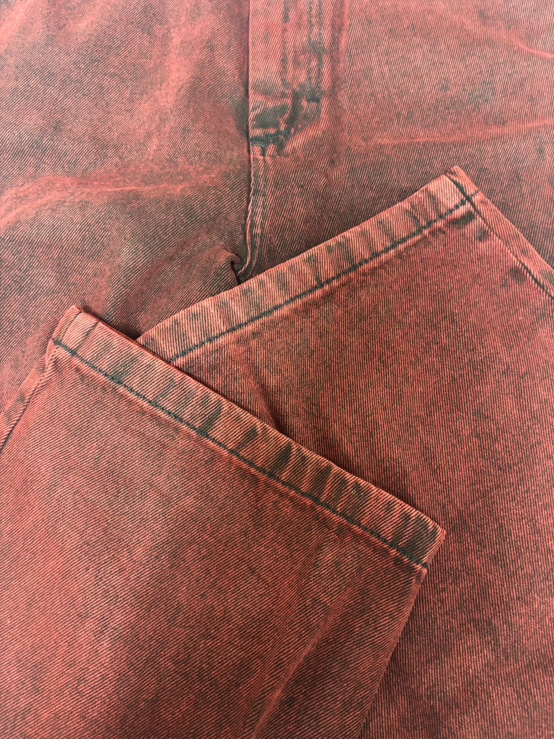 폴라 스케이트 빅보이 팬츠 레드 블랙 L 상품이미지5