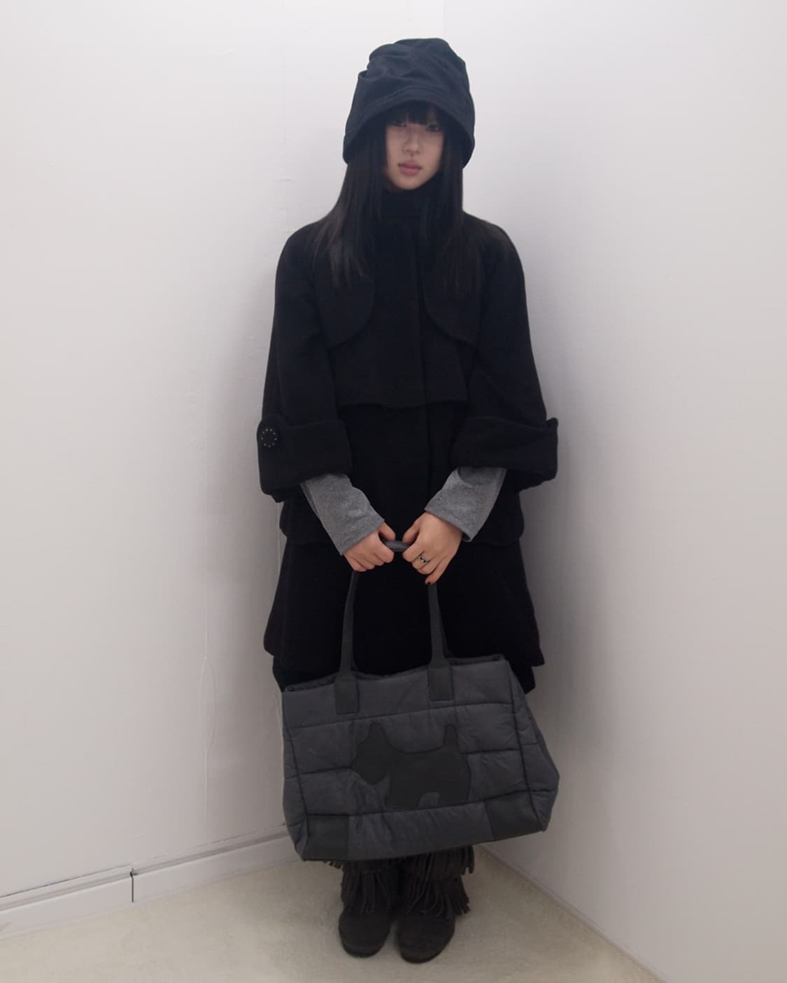 Layered cancan babydoll wool coat 상품이미지2