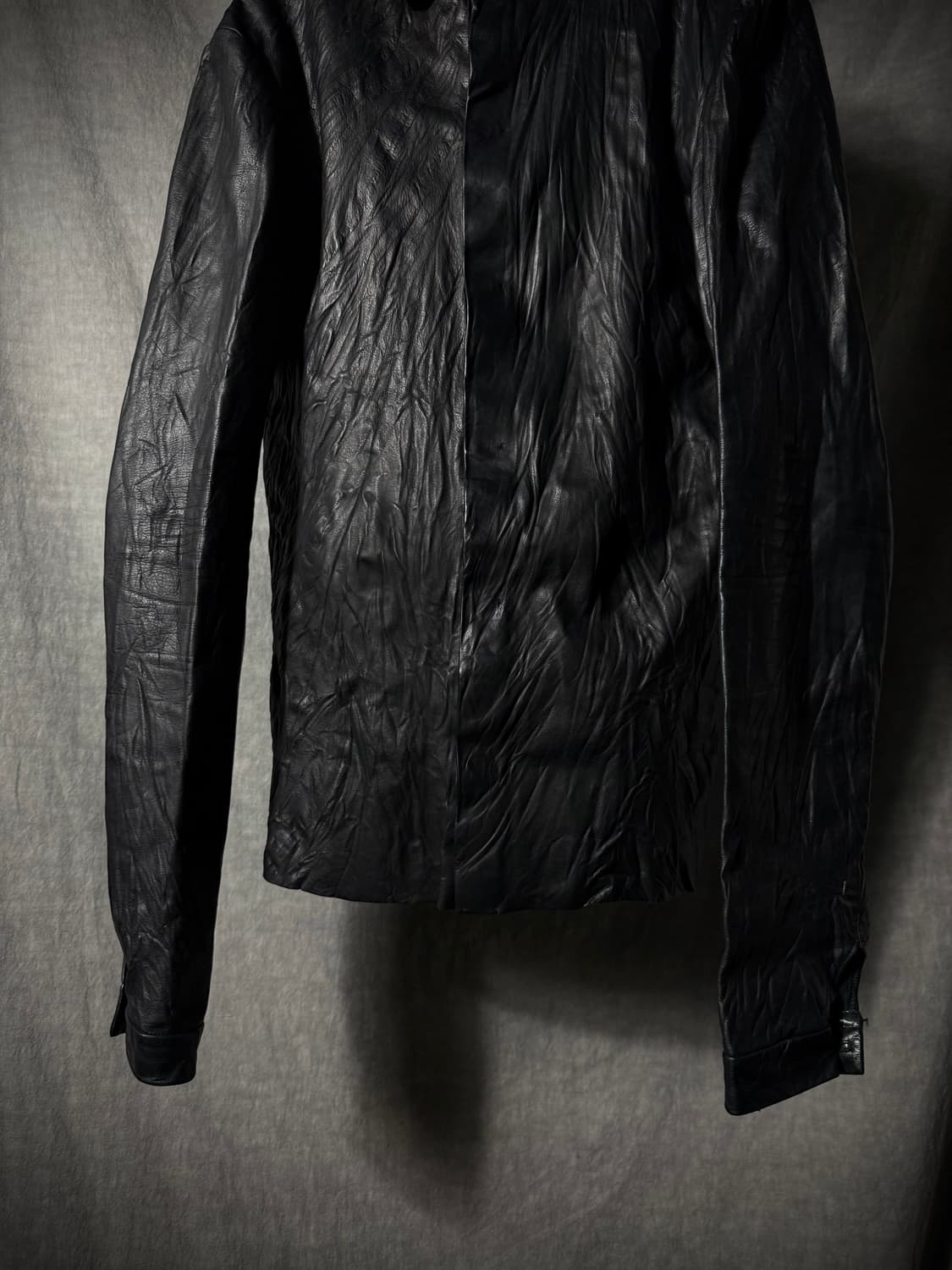 m.a+ 09SS Crinkled Lambskin Shirt Jacket 상품이미지4