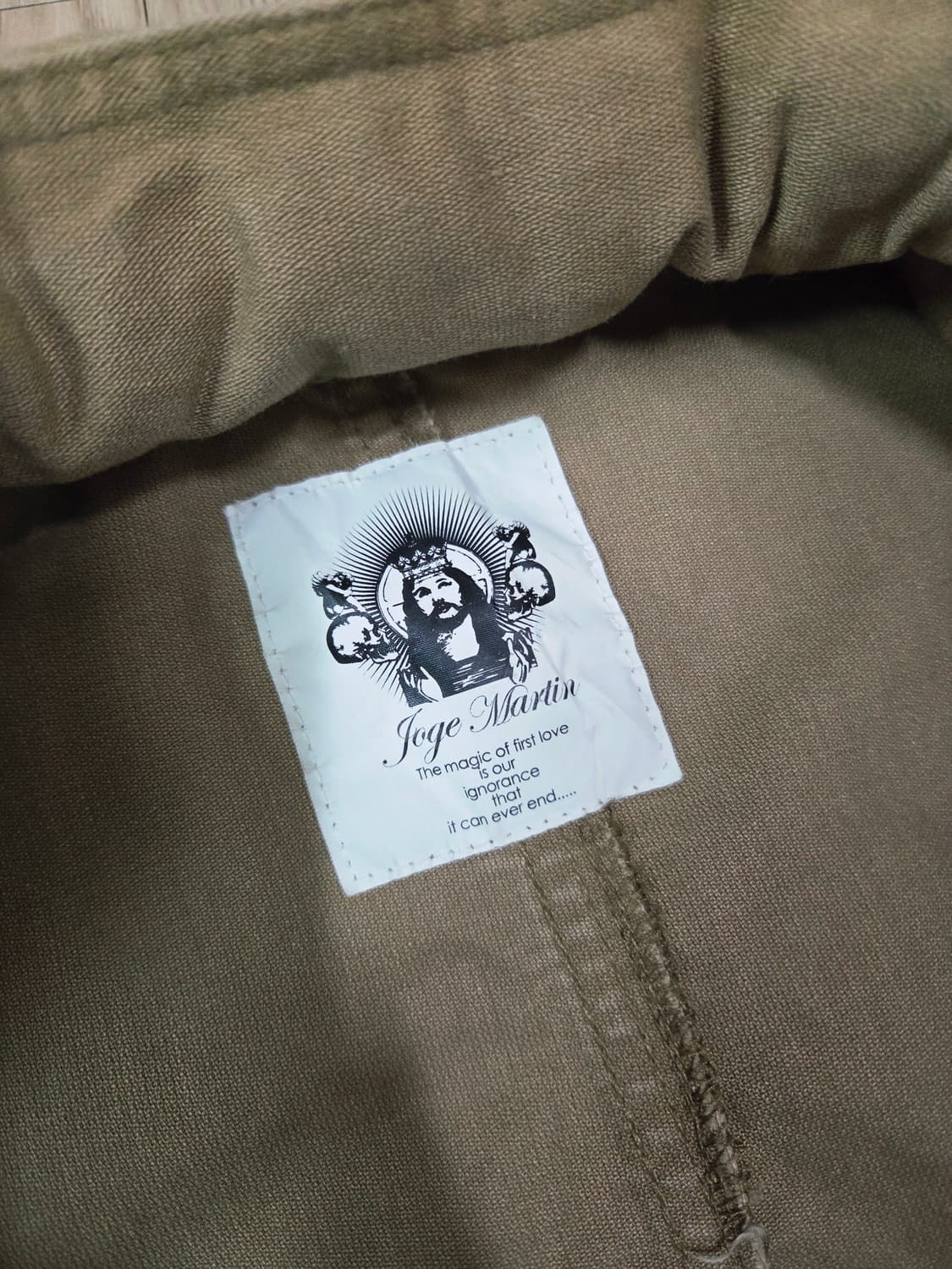 Joge Martin 원워싱 카멜 하이넥 재킷 상품이미지9