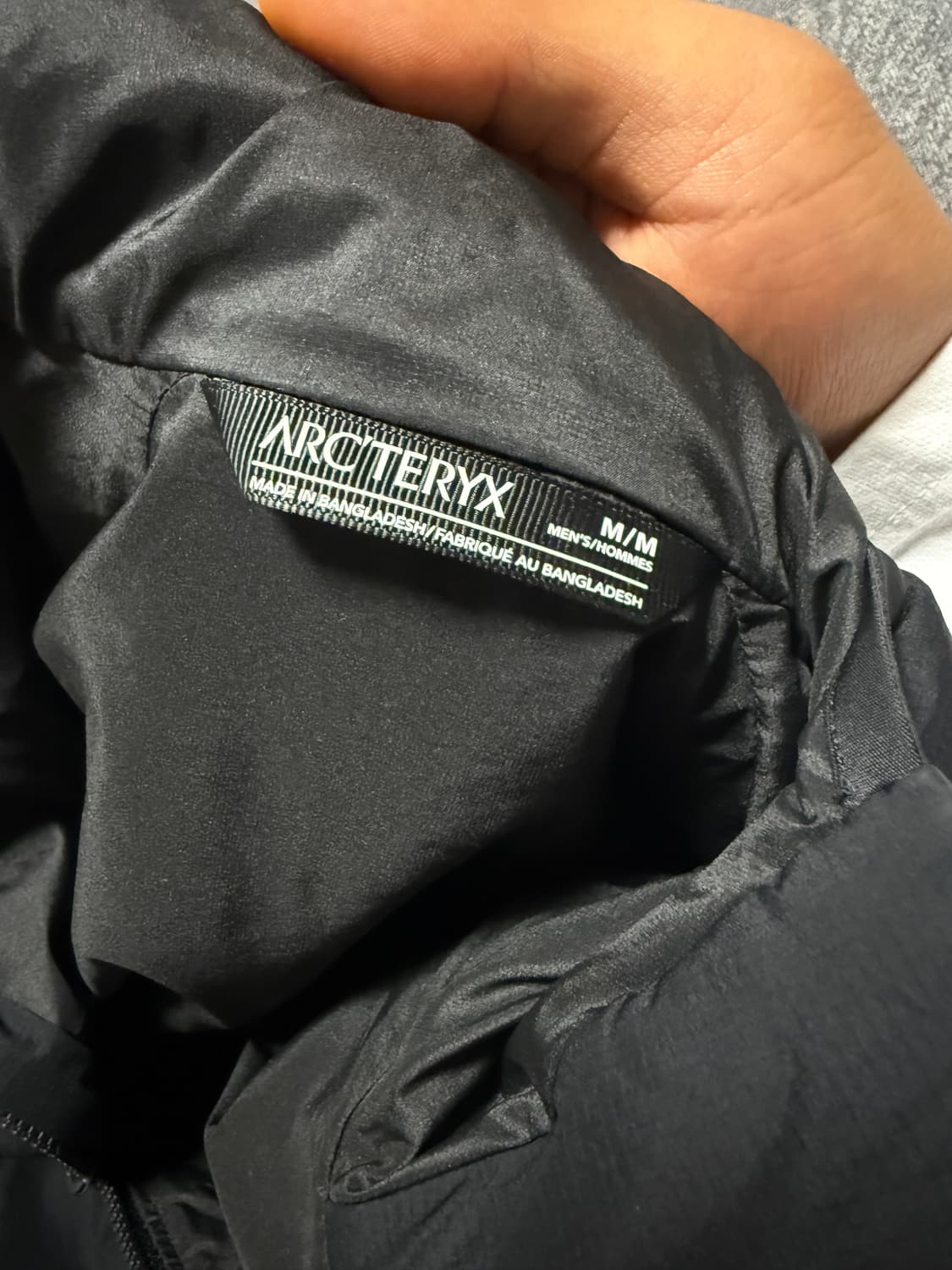 (S급) 아크테릭스 아톰 lt 후디 블랙 m 상품이미지4