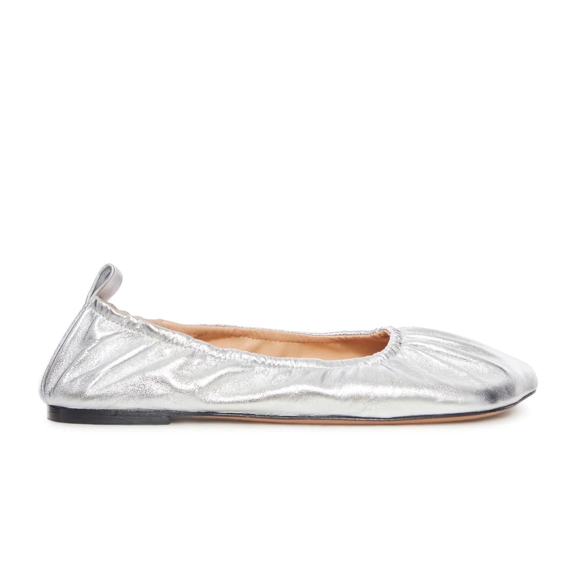 [36,37,38,39]니콜로 파스쿠알레티 25fw 셔링 플랫 슈즈/실버 상품이미지4