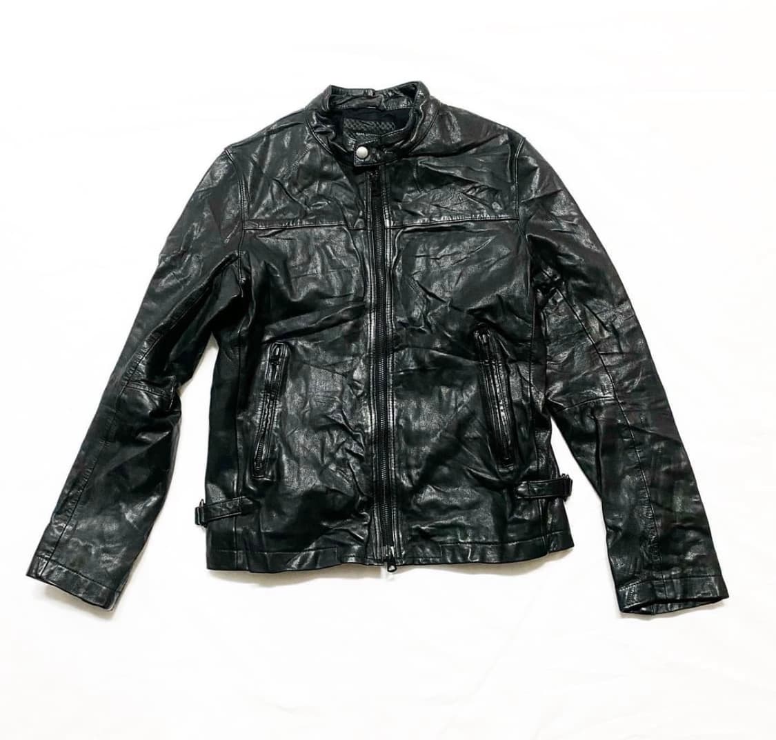 나도 유니버스 - 염소가죽 싱글 라이더 자켓 상품이미지4