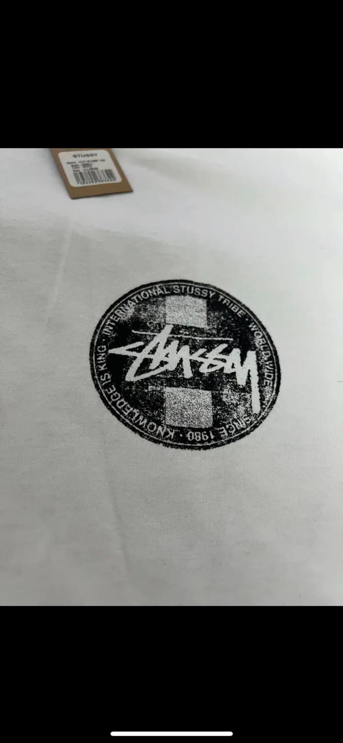 Stussy International 흰색 반팔 티셔츠 XL 상품이미지3