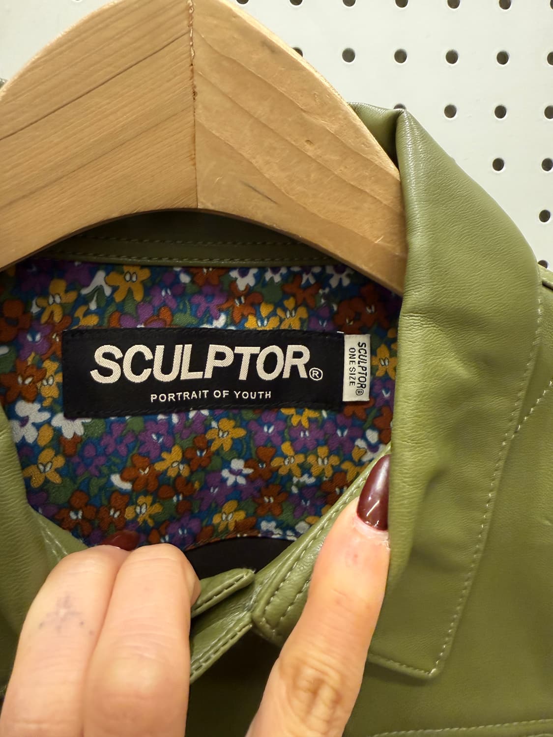 스컬프터 레더 크롭 트러커 자켓 U1394 상품이미지5