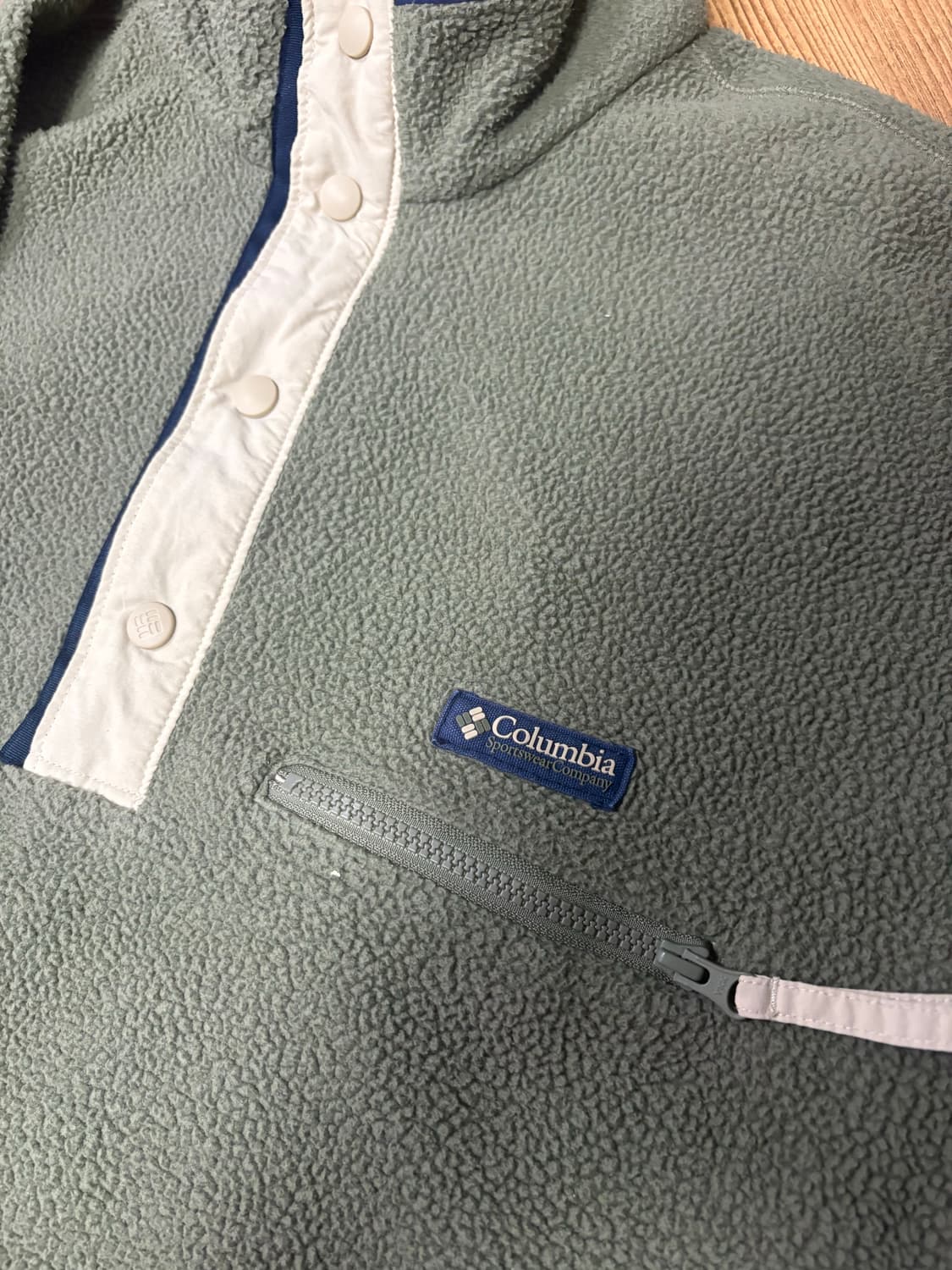 컬럼비아 플리스 풀오버 스냅티 (XL/105) 신칠라 상품이미지3