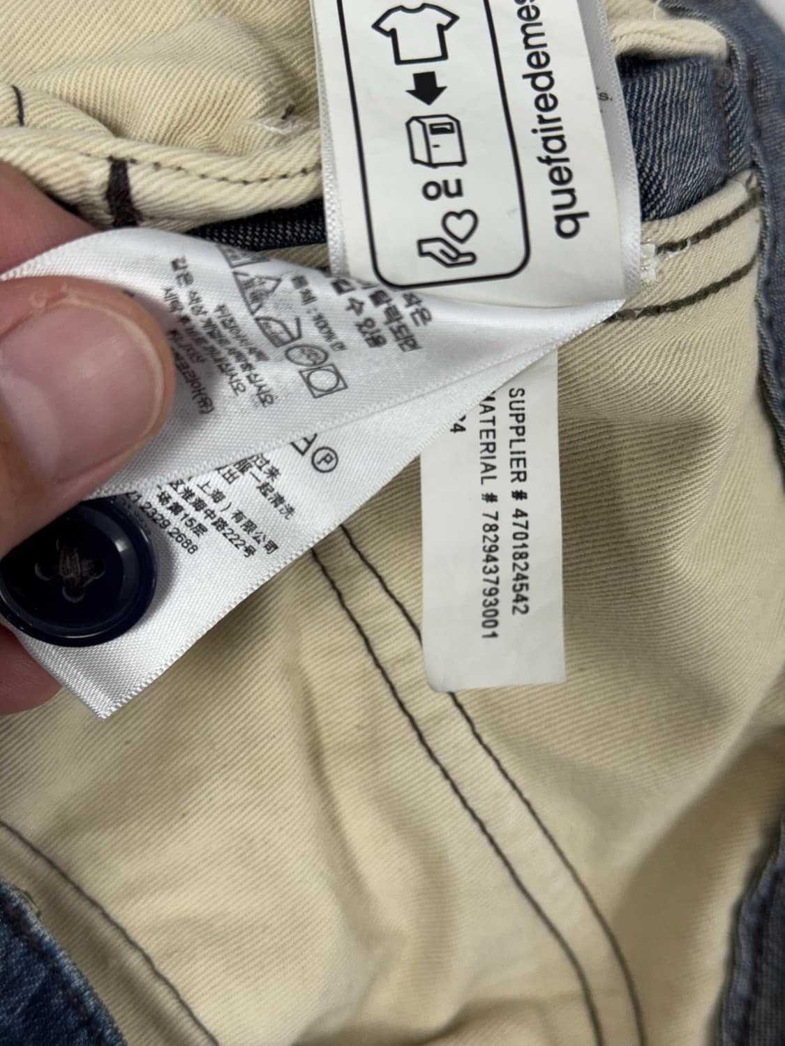 더블알엘 데님 카고 반바지/34 상품이미지7