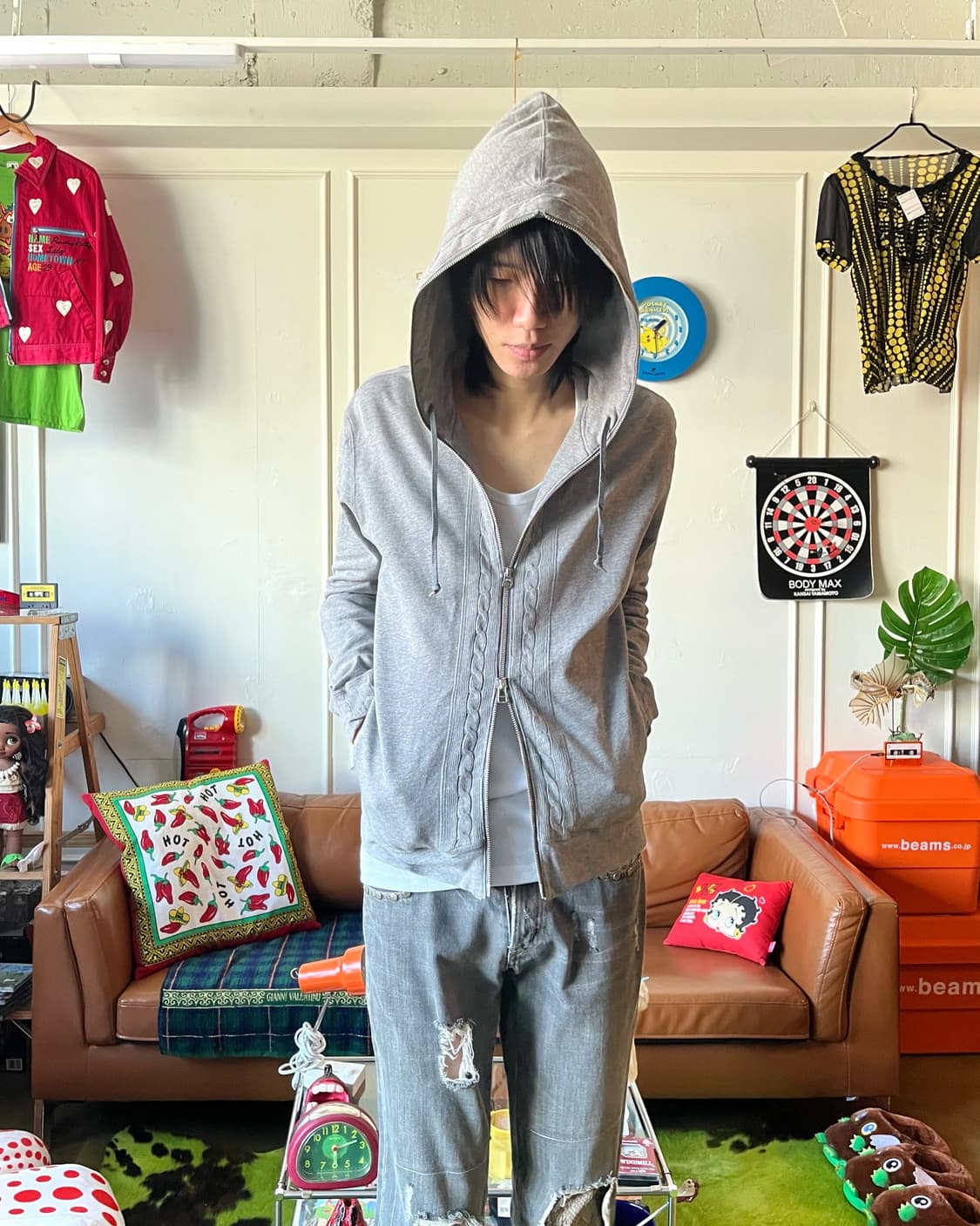 2000s Mens Bigi Full Zip-up Hood Jacket 상품이미지2