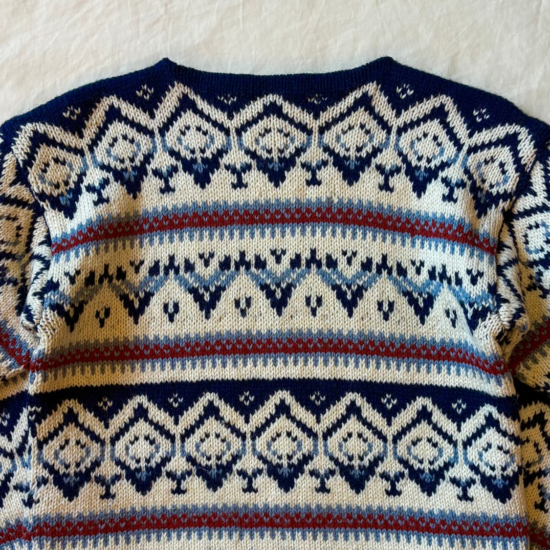 [100-102] 70s NORWAY 핸드 니티드 울  니트 스웨터 상품이미지8