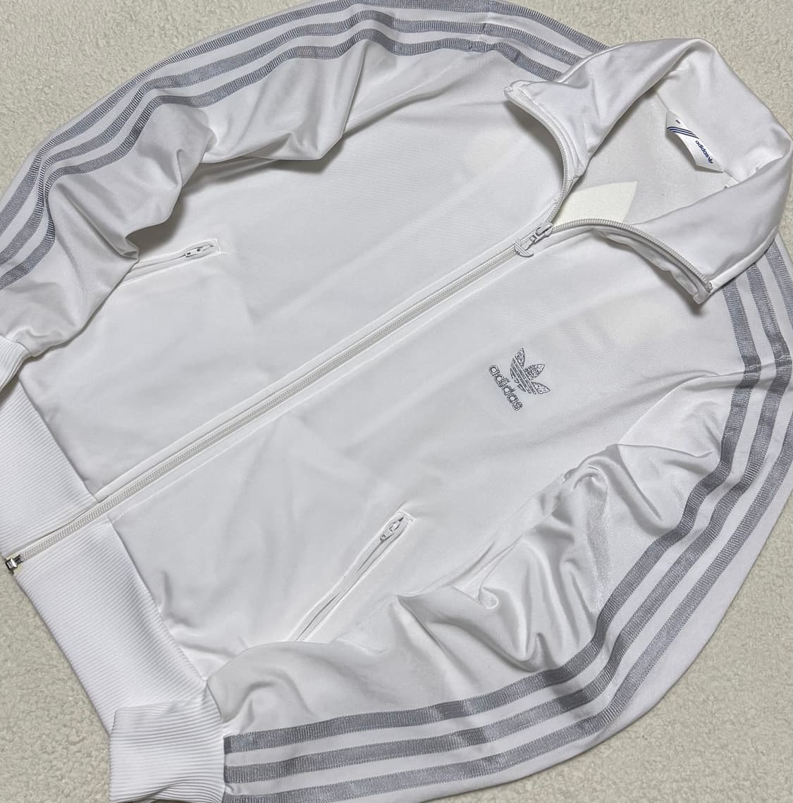 아디다스 화이트 실버 져지 상품이미지4