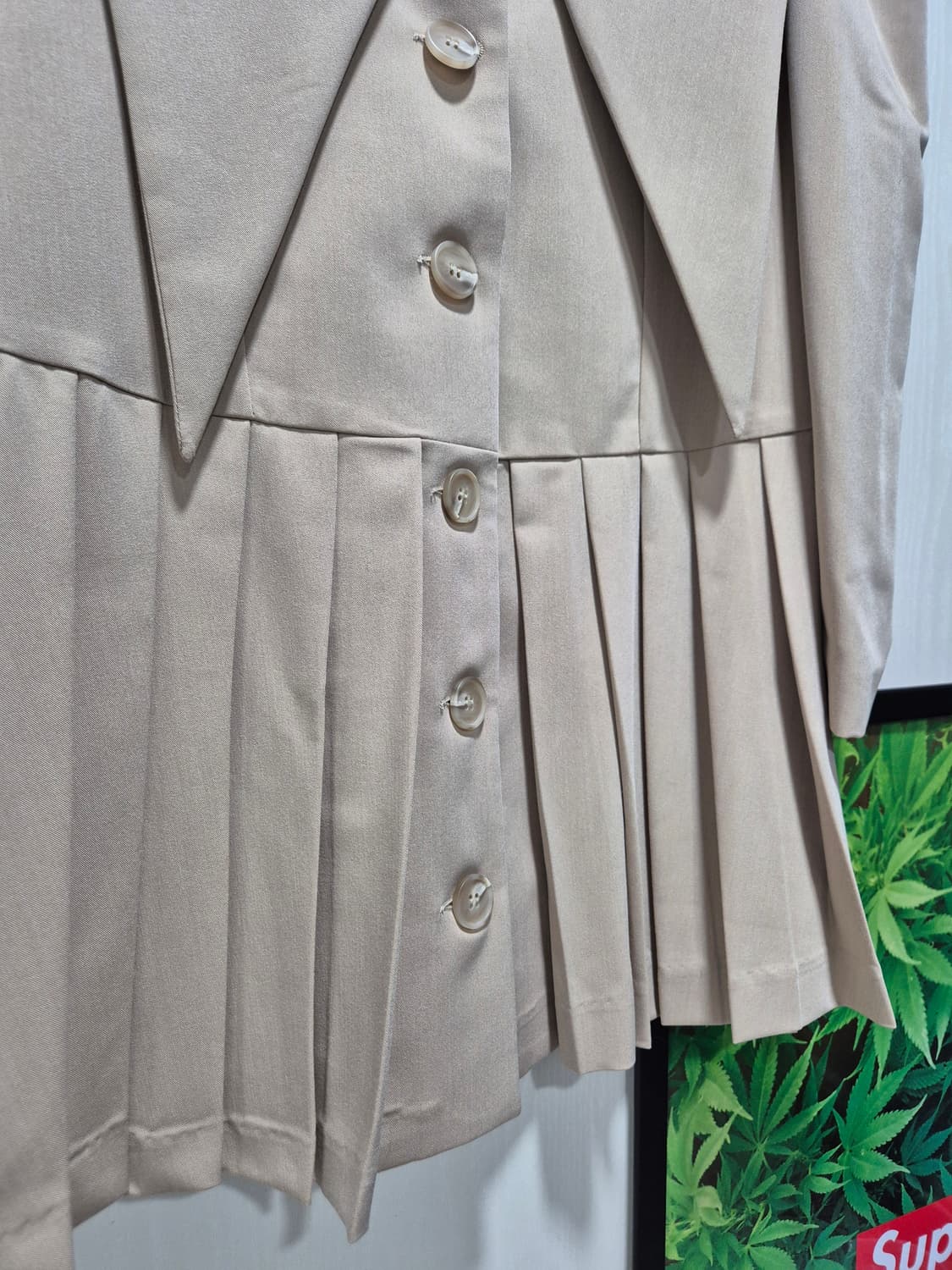 (타임세일)(새상품)DINT 딘트 플리츠 미디 원피스 자켓 상품이미지6