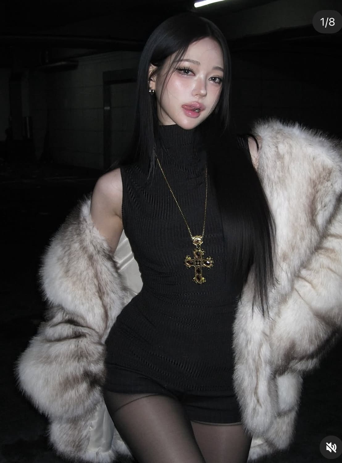 코벳 퍼자켓 아이보리 (easy_yun 착용) 상품이미지2