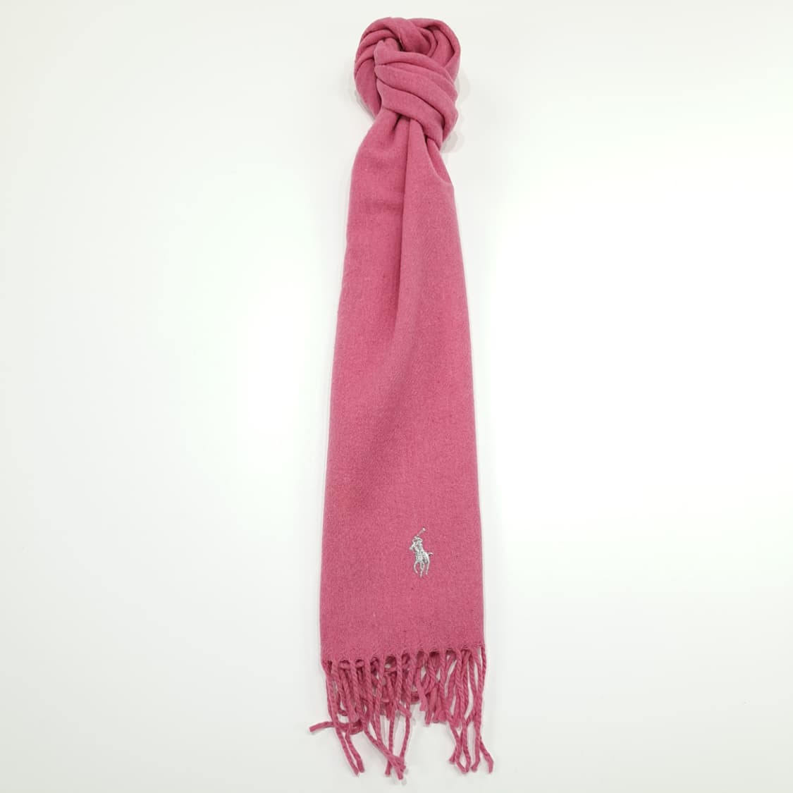 MX204 폴로 랄프로렌 핑크로즈 실버포니 램스울 목도리 머플러 상품이미지3