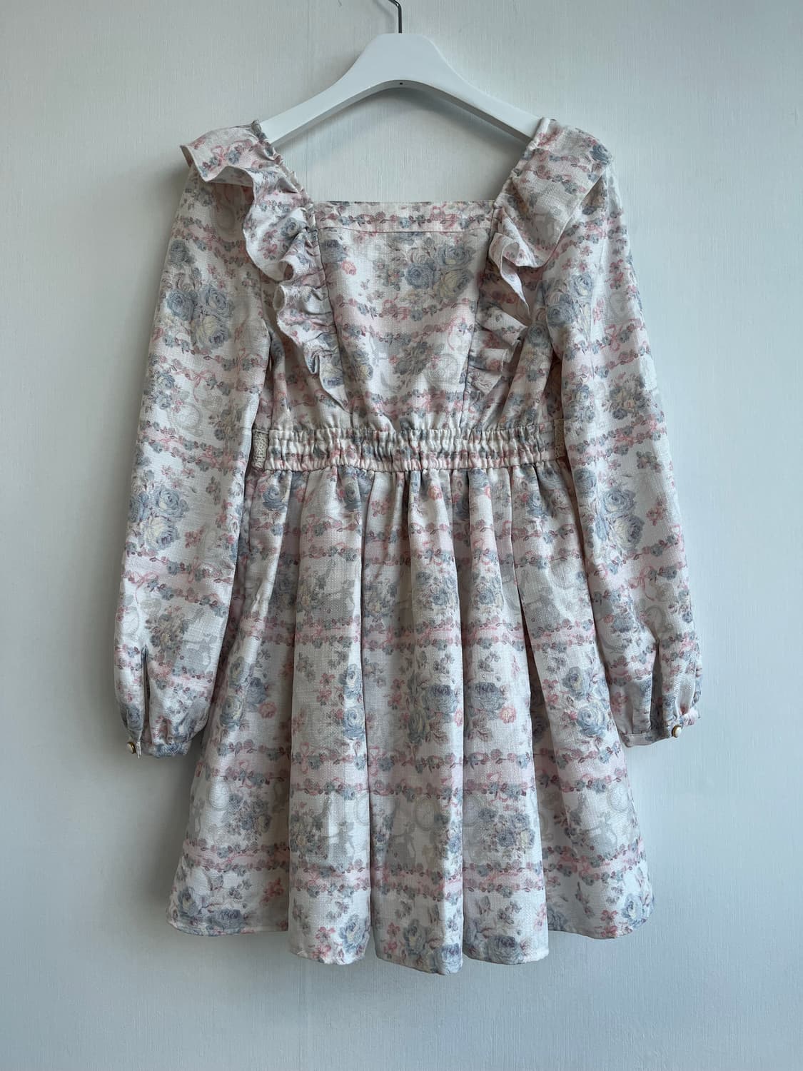 리즈리사 플라워 프릴 리본 원피스 상품이미지6