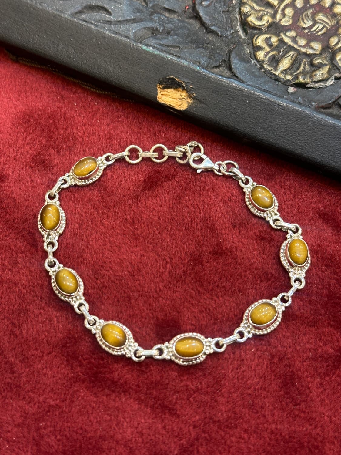 Tiger-eyes 925silver bracelet 상품이미지1