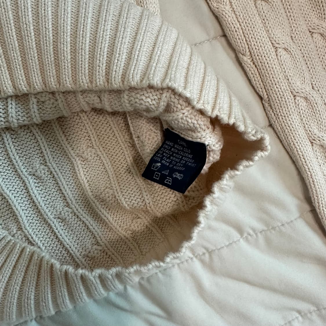폴로 아이보리 니트 상품이미지2