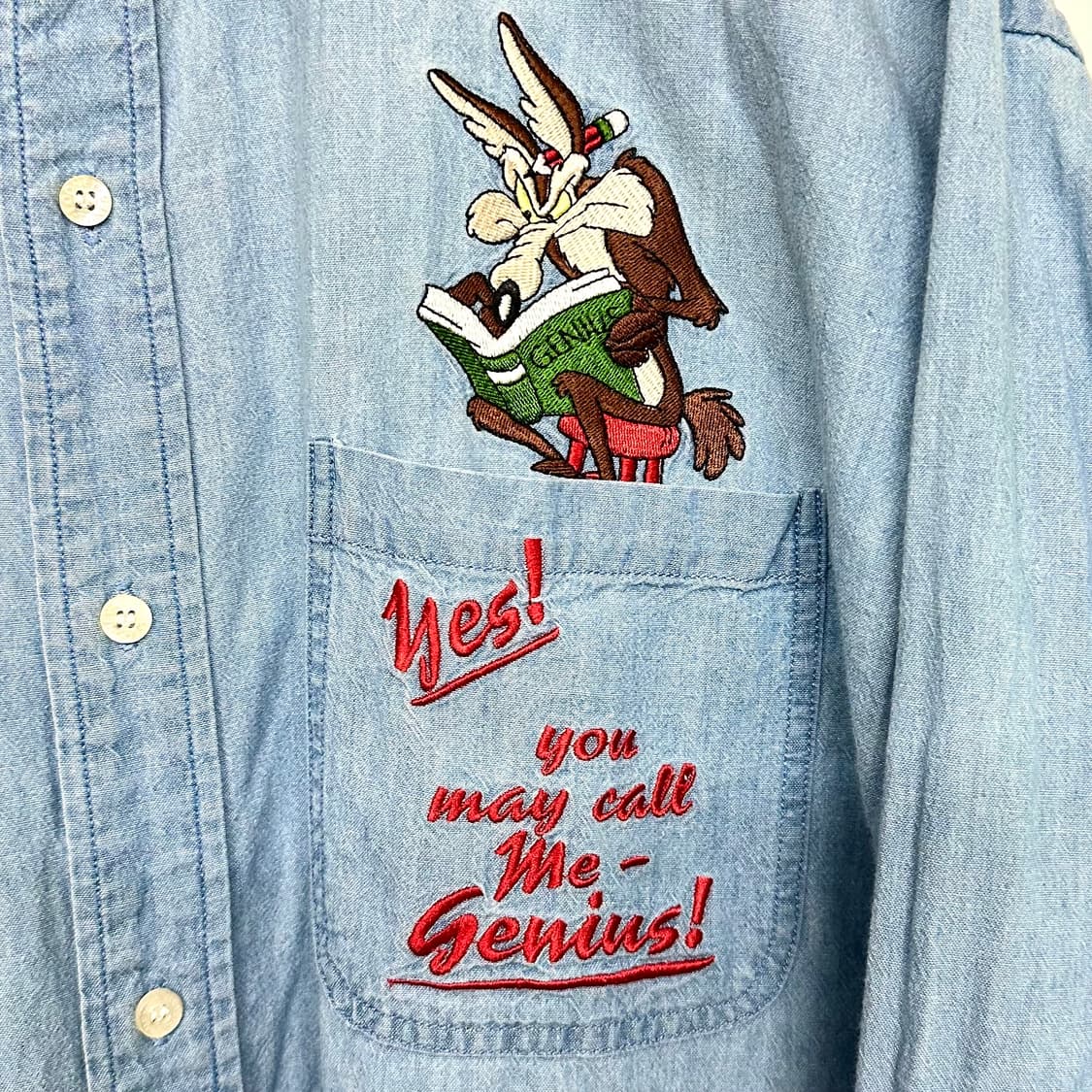 90‘s 워너브로스 자수 셔츠 상품이미지3