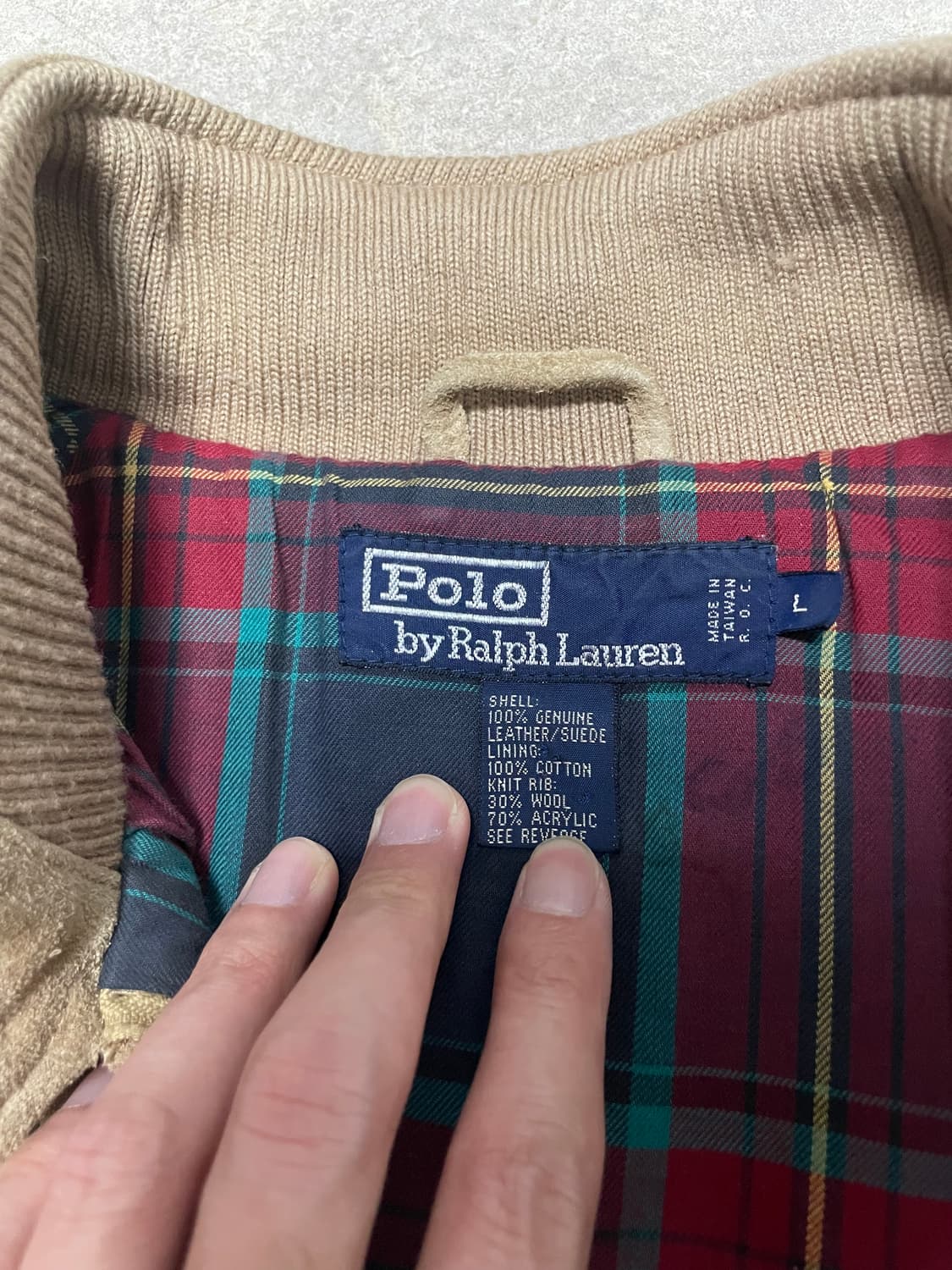 90s 폴로 스웨이드 해링턴 자켓 바라쿠타 G9 상품이미지2