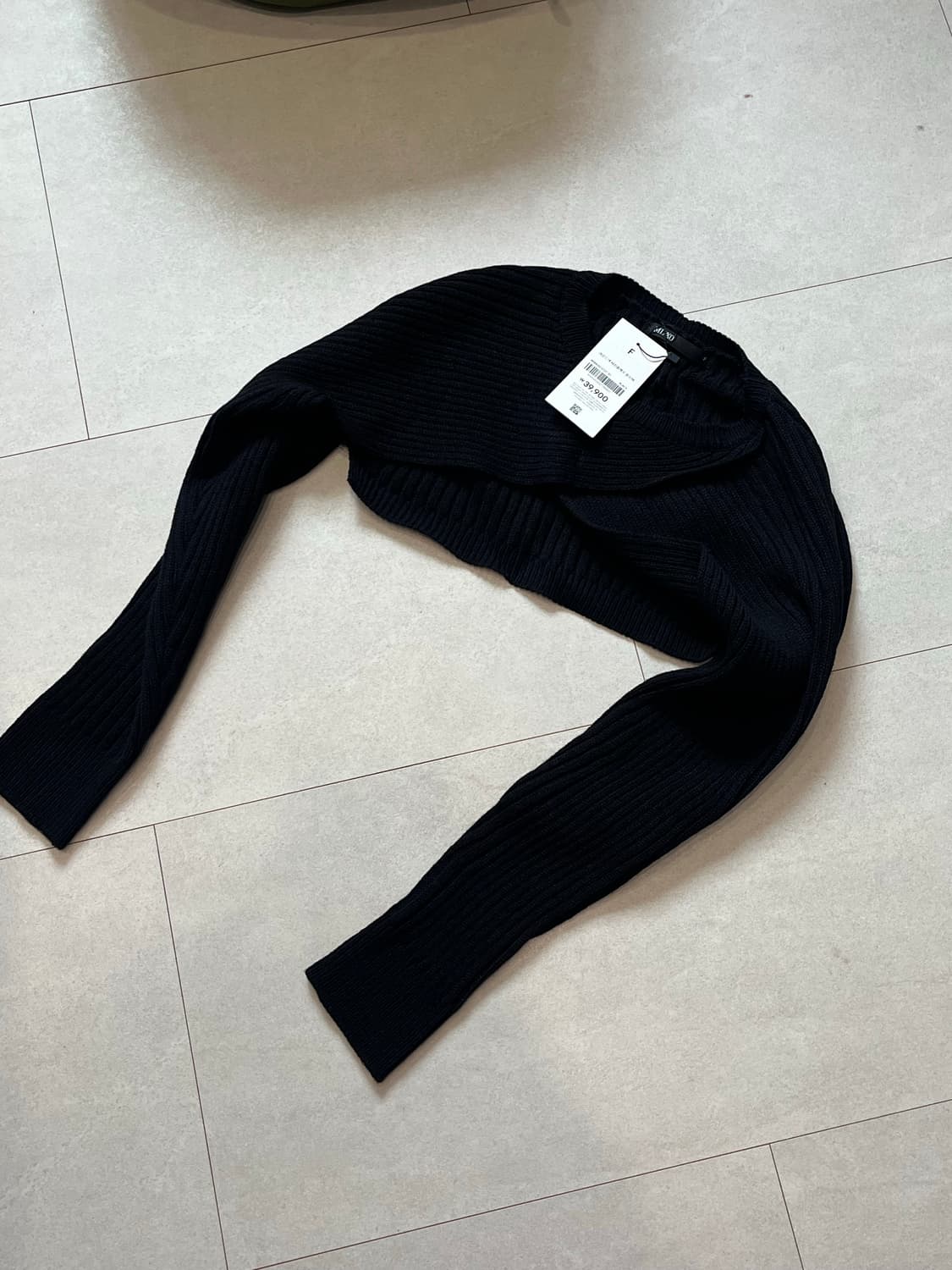 미쏘 볼레로 가디건 블랙 새상품 상품이미지1