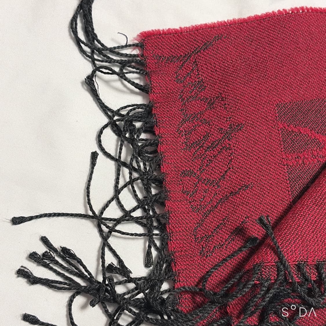 비비안웨스트우드 레드 패턴 목도리 숄 머플러 상품이미지4