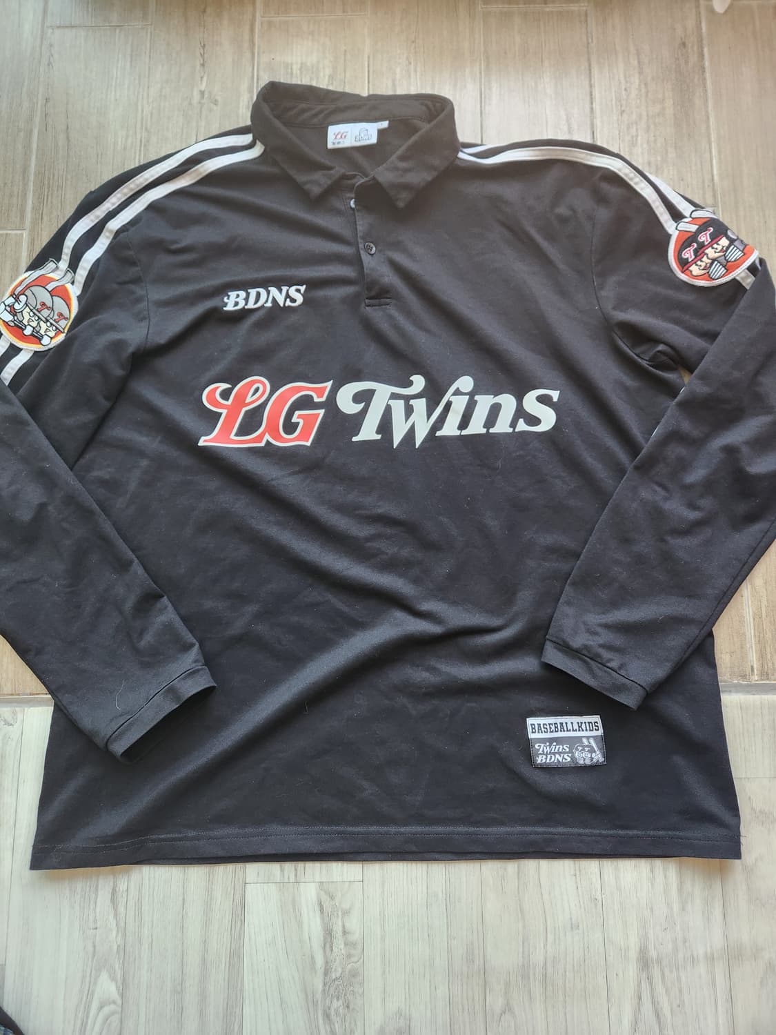 빠더너스 x LG 트윈스 롱슬리브 저지 블랙 L 상품이미지1