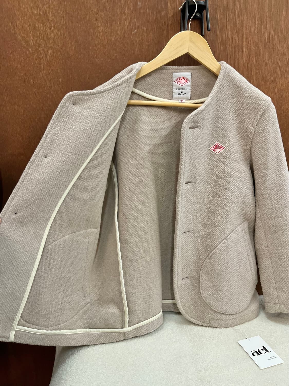 DANTON 단톤 노카라 울 자켓 상품이미지8