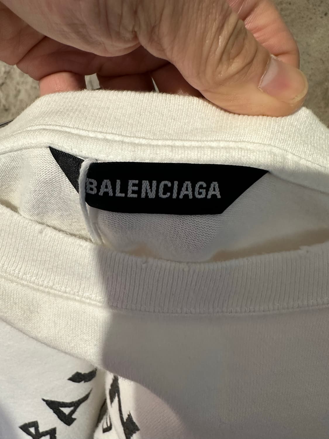 발렌시아가 마라톤 로고 오버핏 반팔 상품이미지2