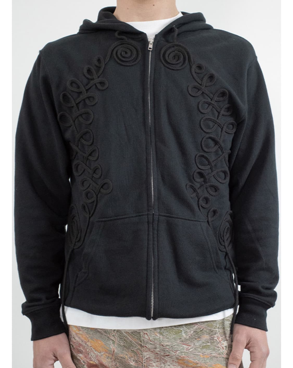 더즌매러 후드집업 Long String Hoodie Black 상품이미지1