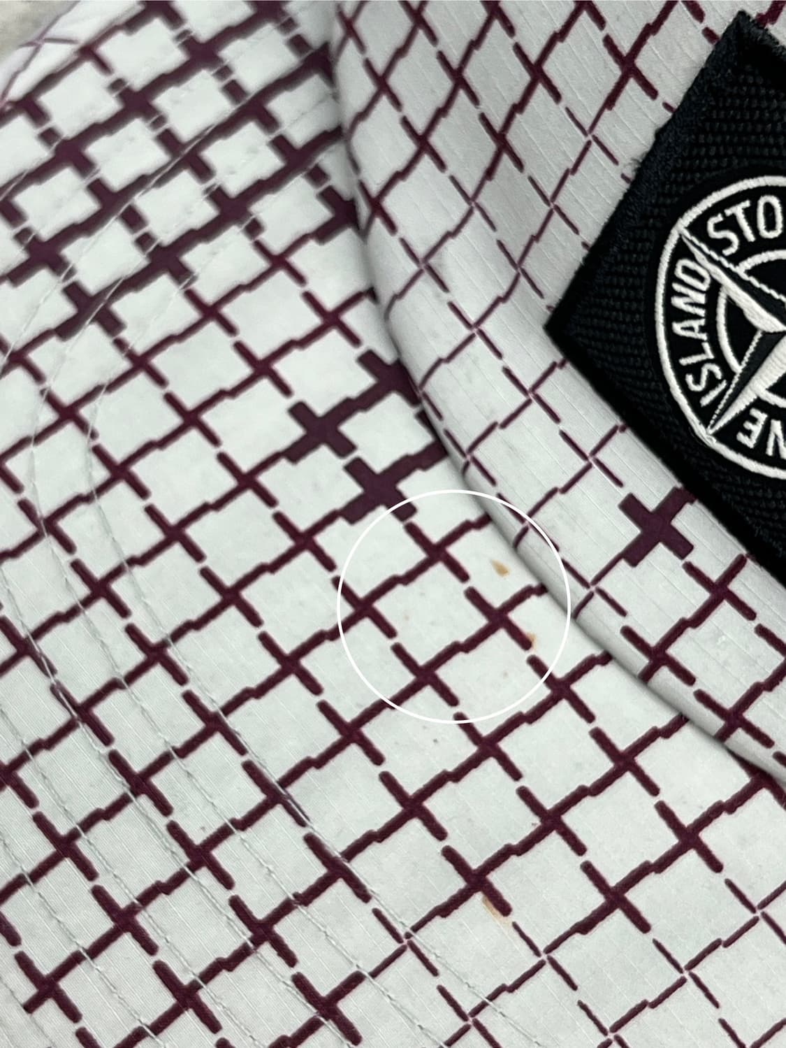 스톤아일랜드 그리드 카모 캠프 캡 상품이미지8