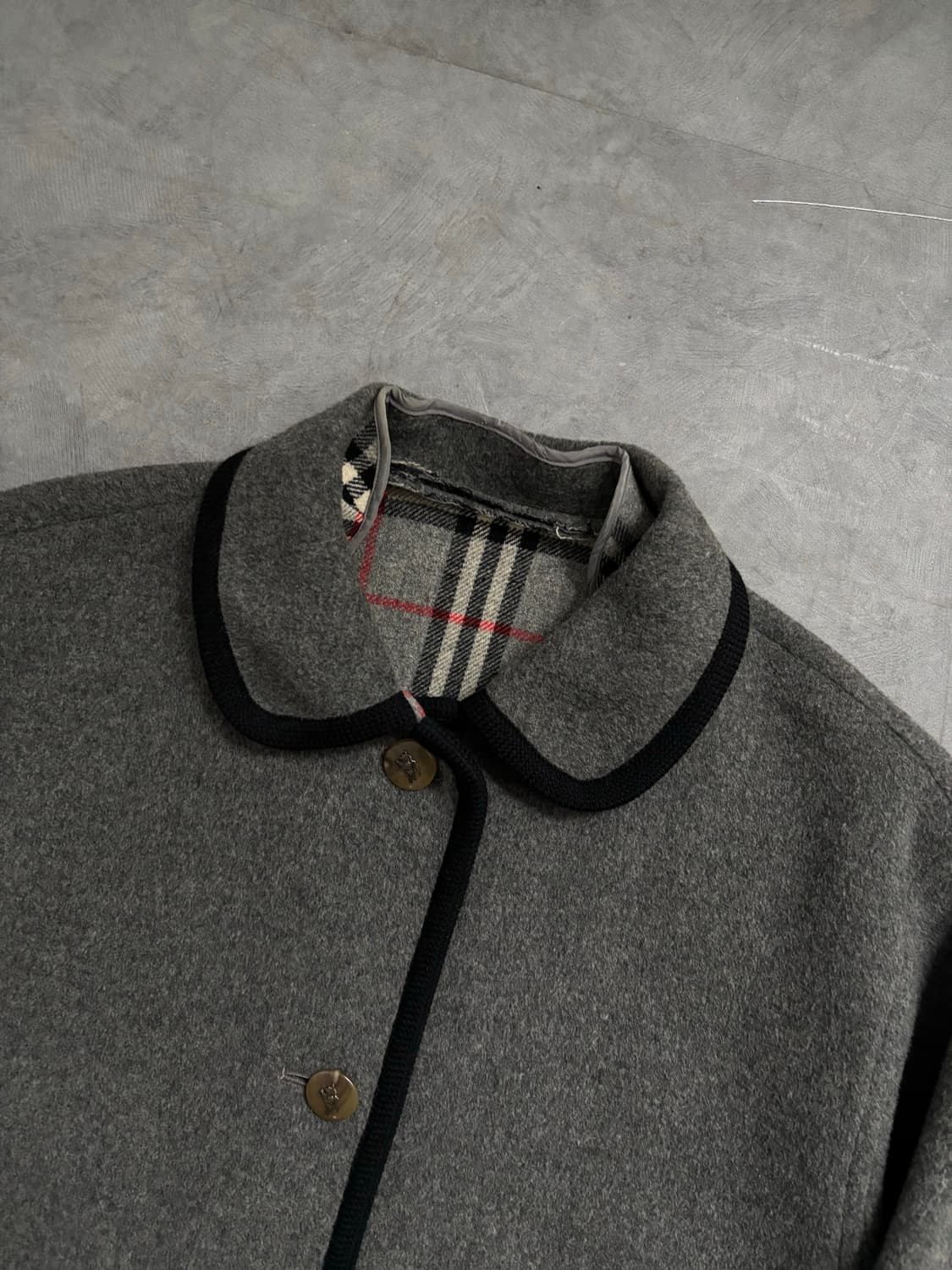 Burberry 버버리 차콜 울 코트  상품이미지6