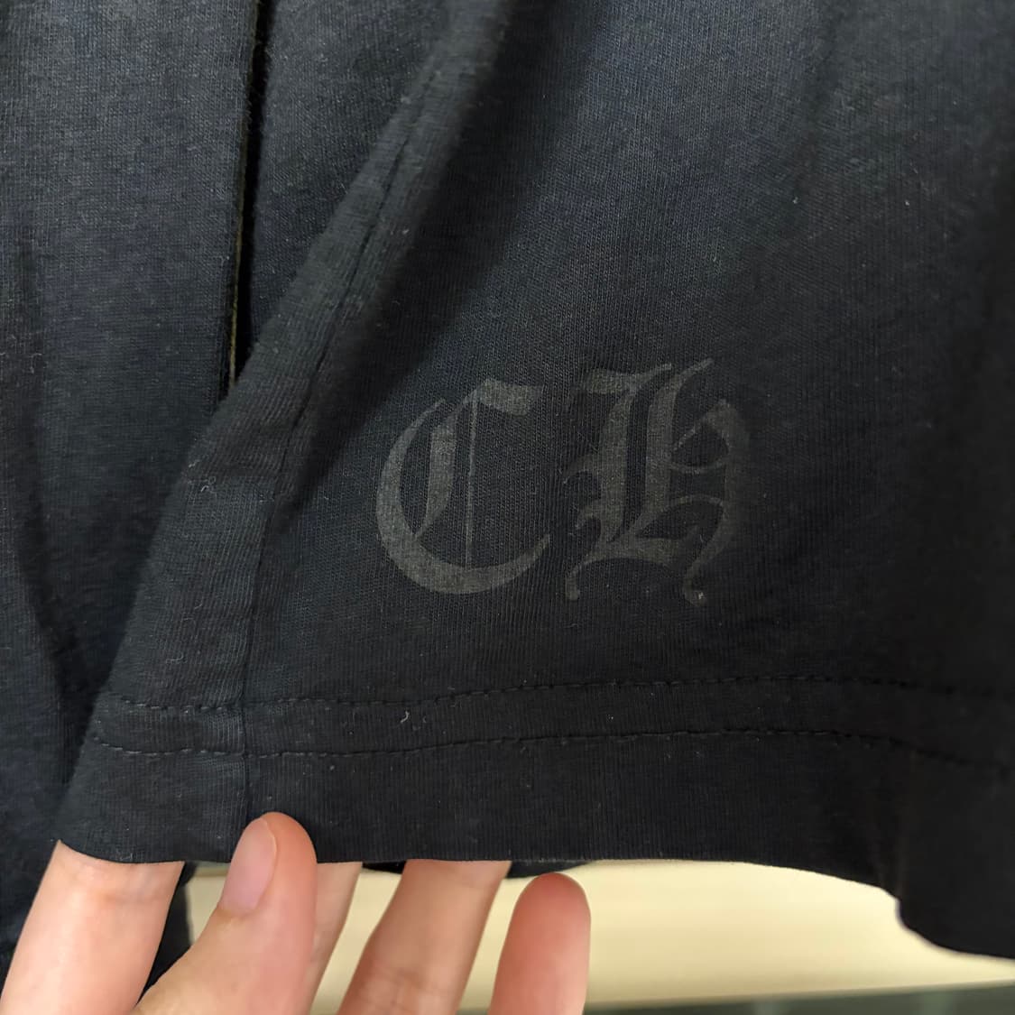 크롬하츠 라스베가스 플로랄 크로스 홀스슈 롱슬리브 긴팔 티셔츠 L 상품이미지6