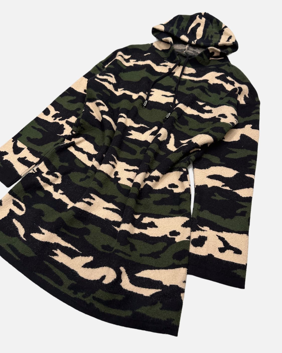 camo knit hood dress 상품이미지3