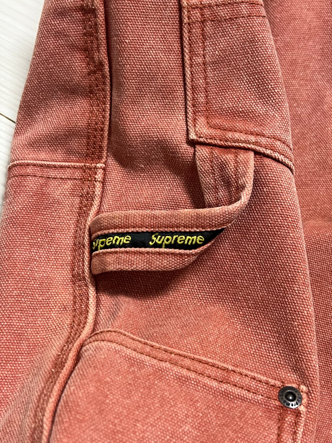 슈프림 더블니 팬츠 핑크 (32) 상품이미지5