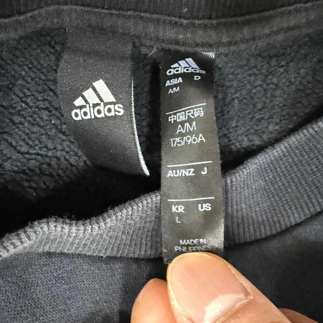 L 아디다스 워드 크루 맨투맨 0130T1 상품이미지3
