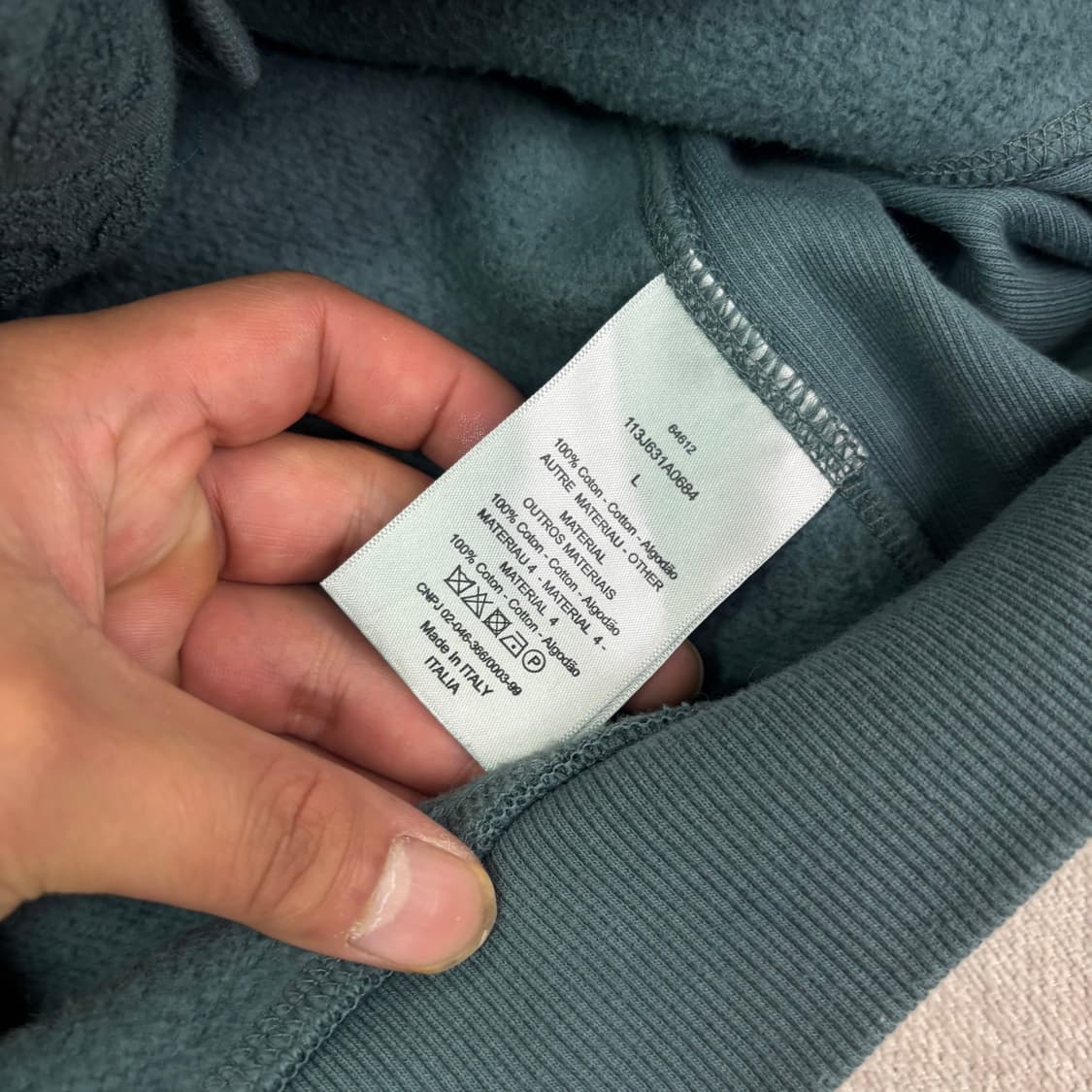 105 크리스찬 디올 22SS 테리 오블리크 후드티 상품이미지7