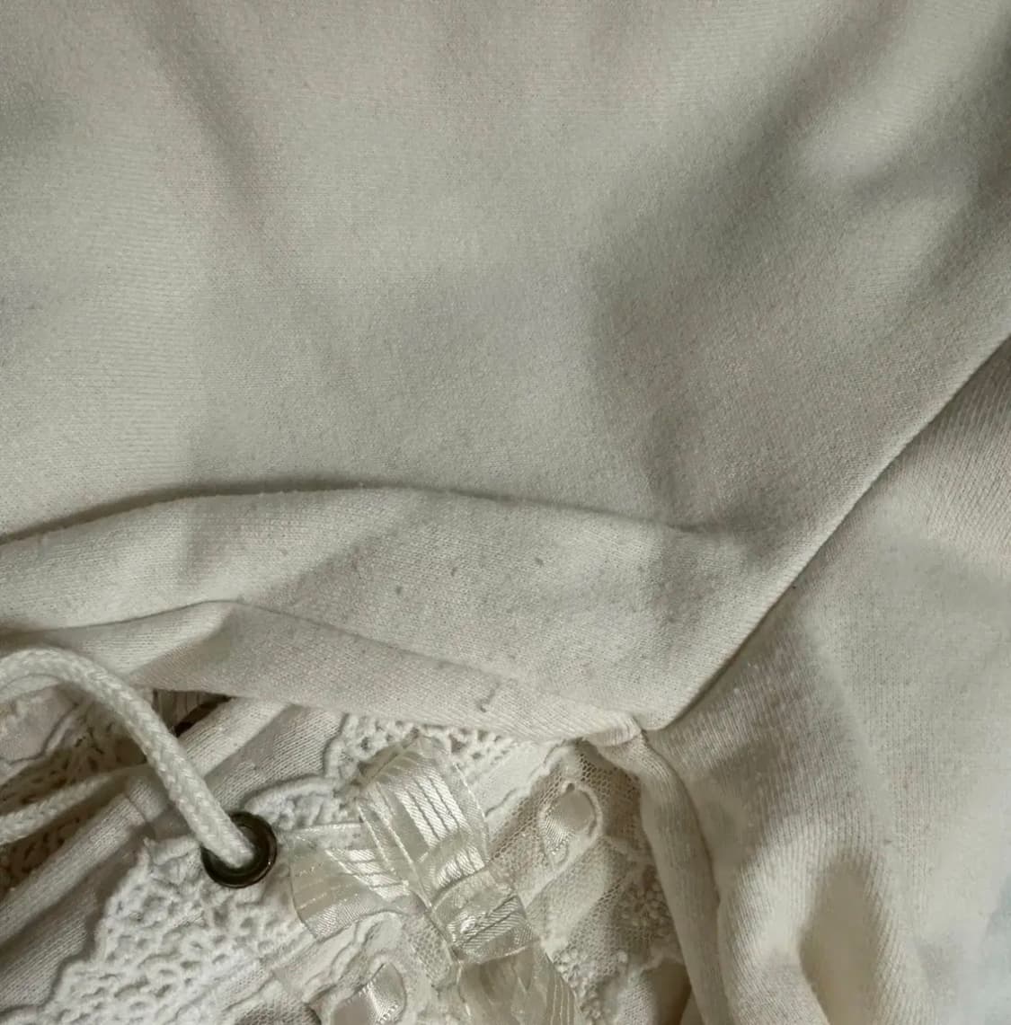 리즈리사 버터크림 리본 원피스 상의 후드집업  상품이미지3